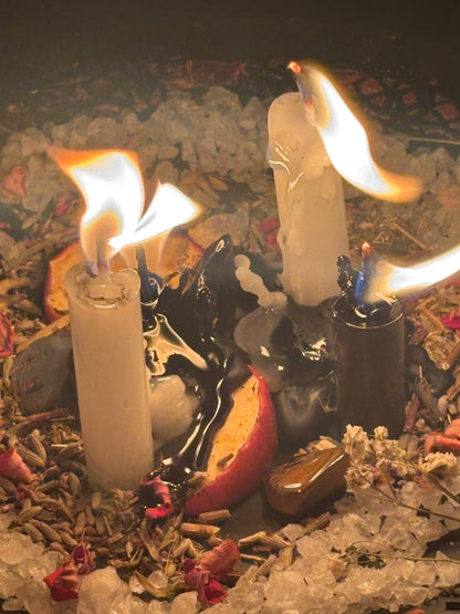 New moon candle ritual