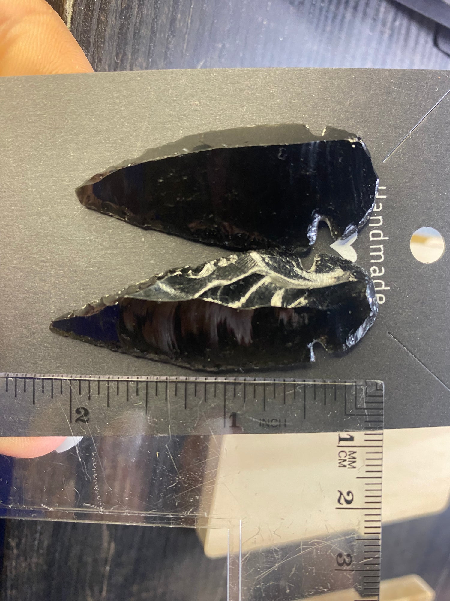 Obsidian Spear Earrings