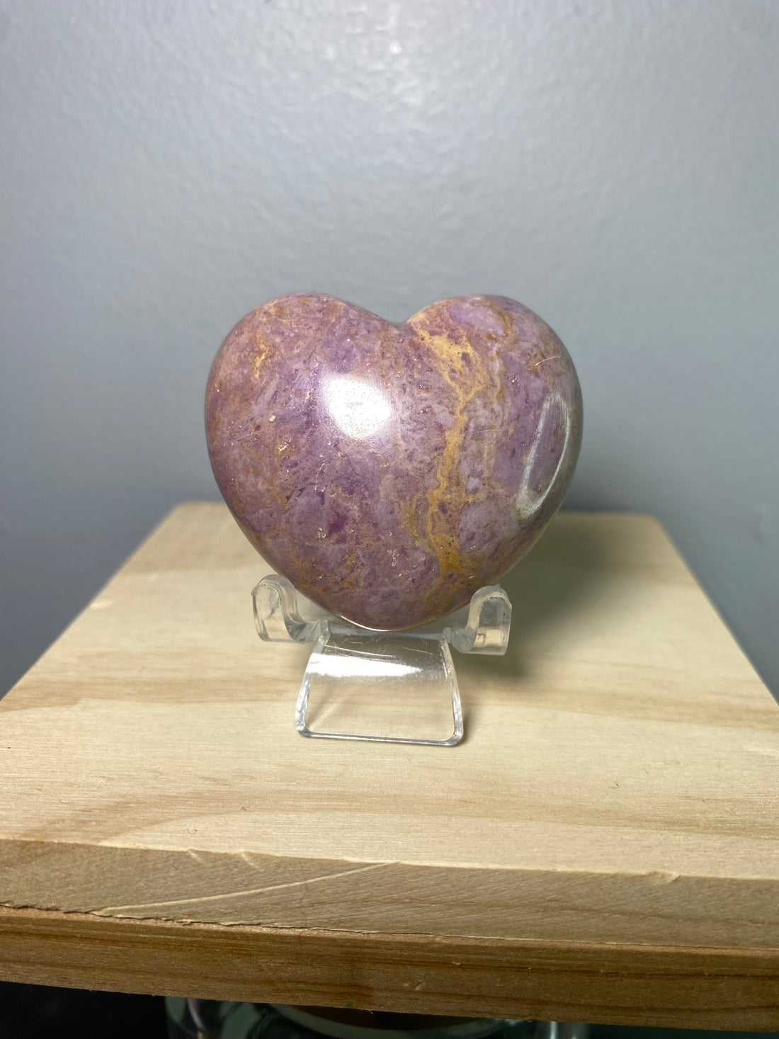 Purple Jade Heart