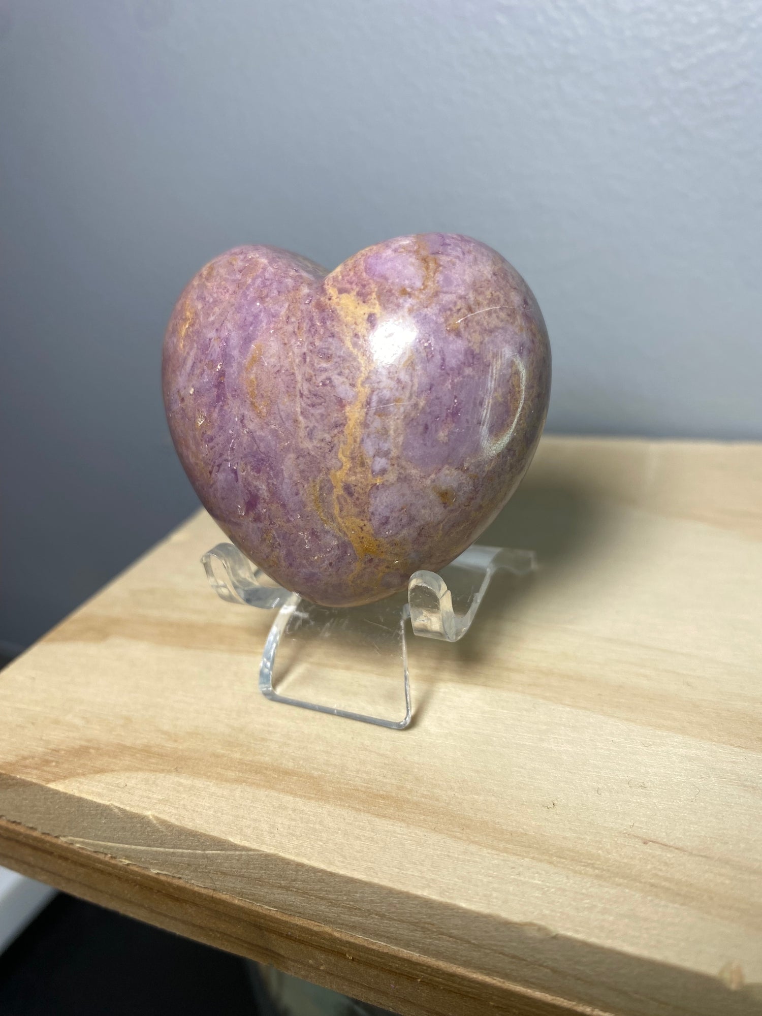 Purple Jade Heart