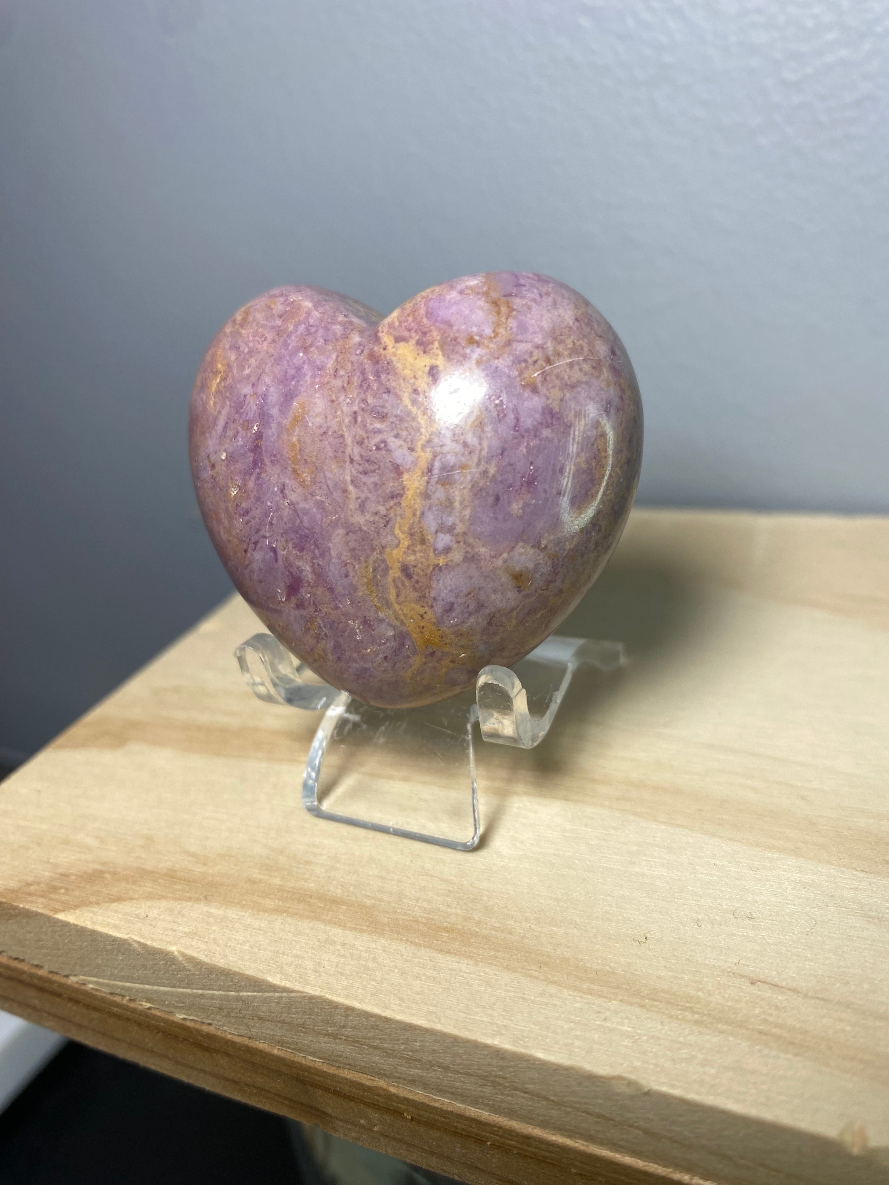 Purple Jade Heart