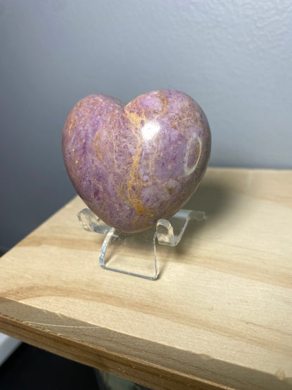 Purple Jade Heart