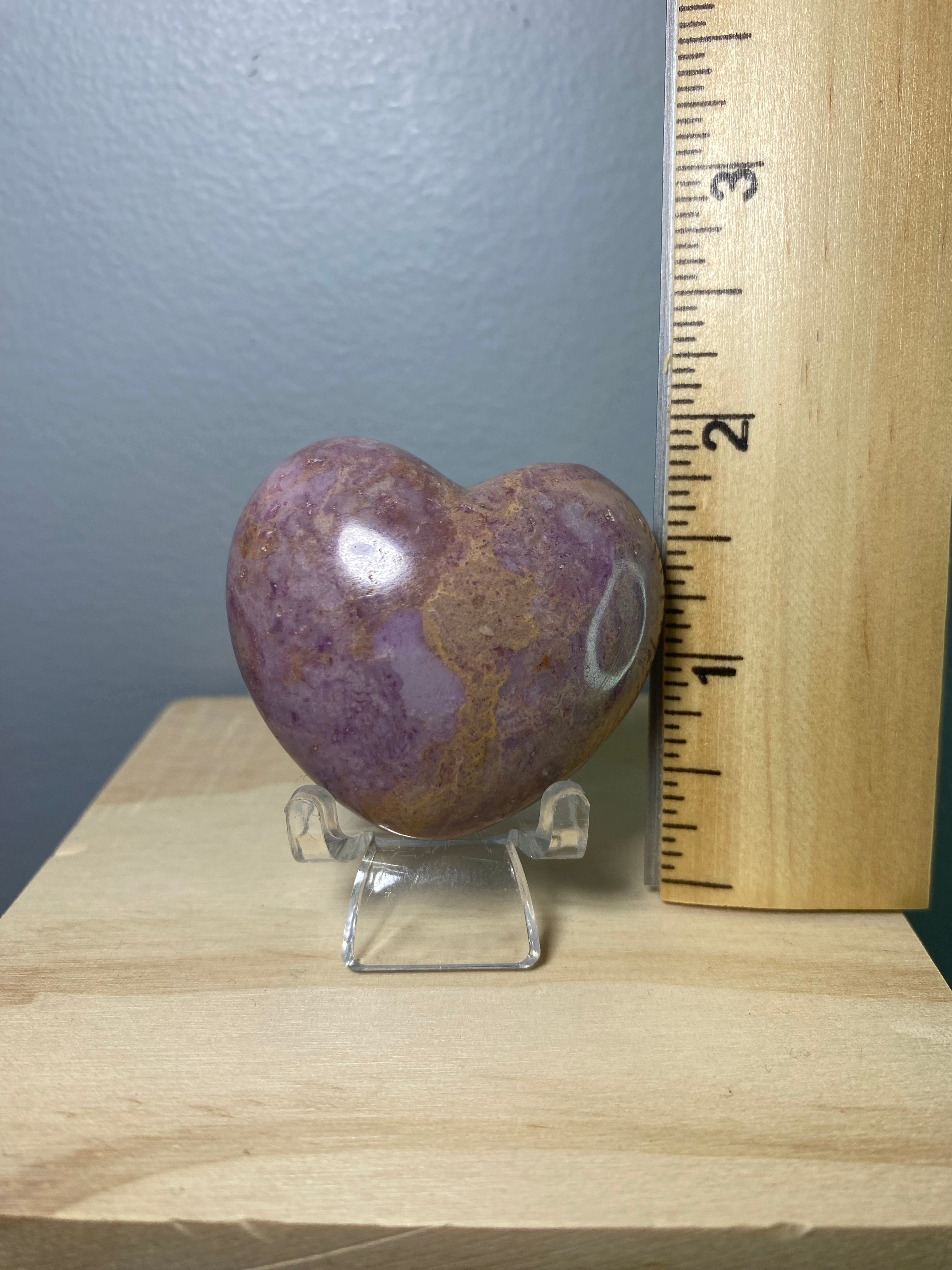 Purple Jade Heart