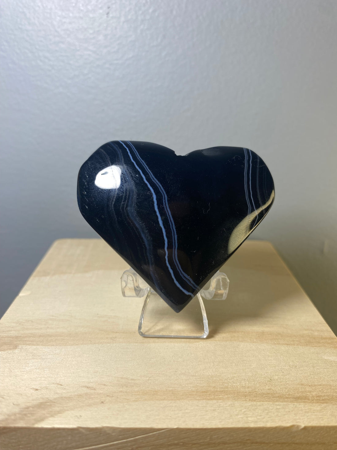 Black Sardonyx Heart