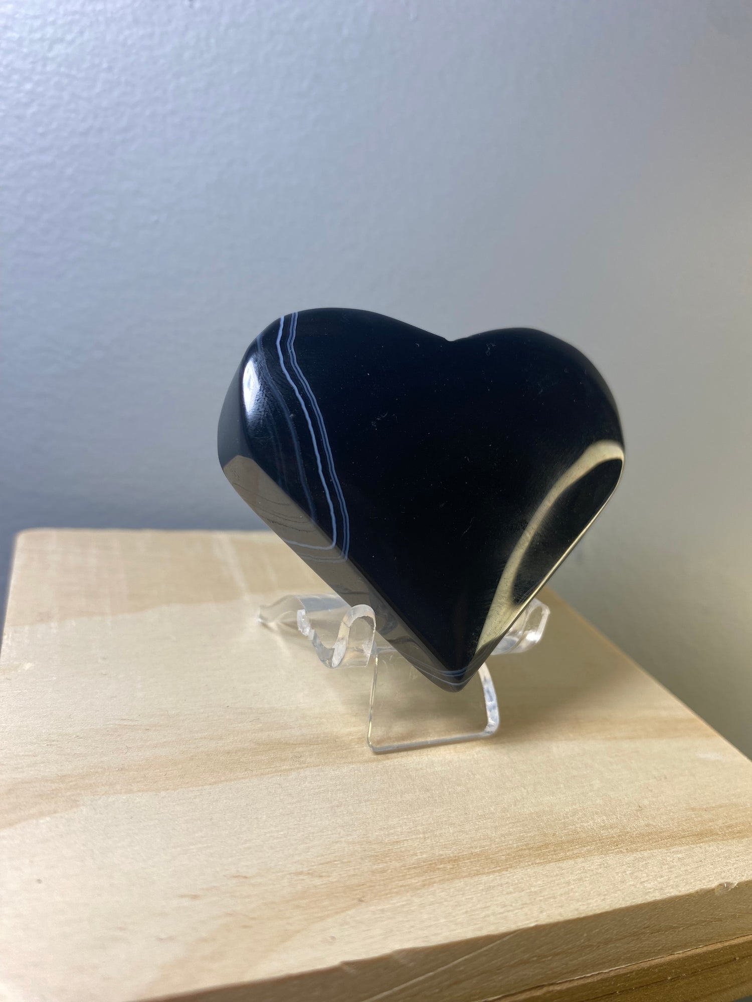 Black Sardonyx Heart