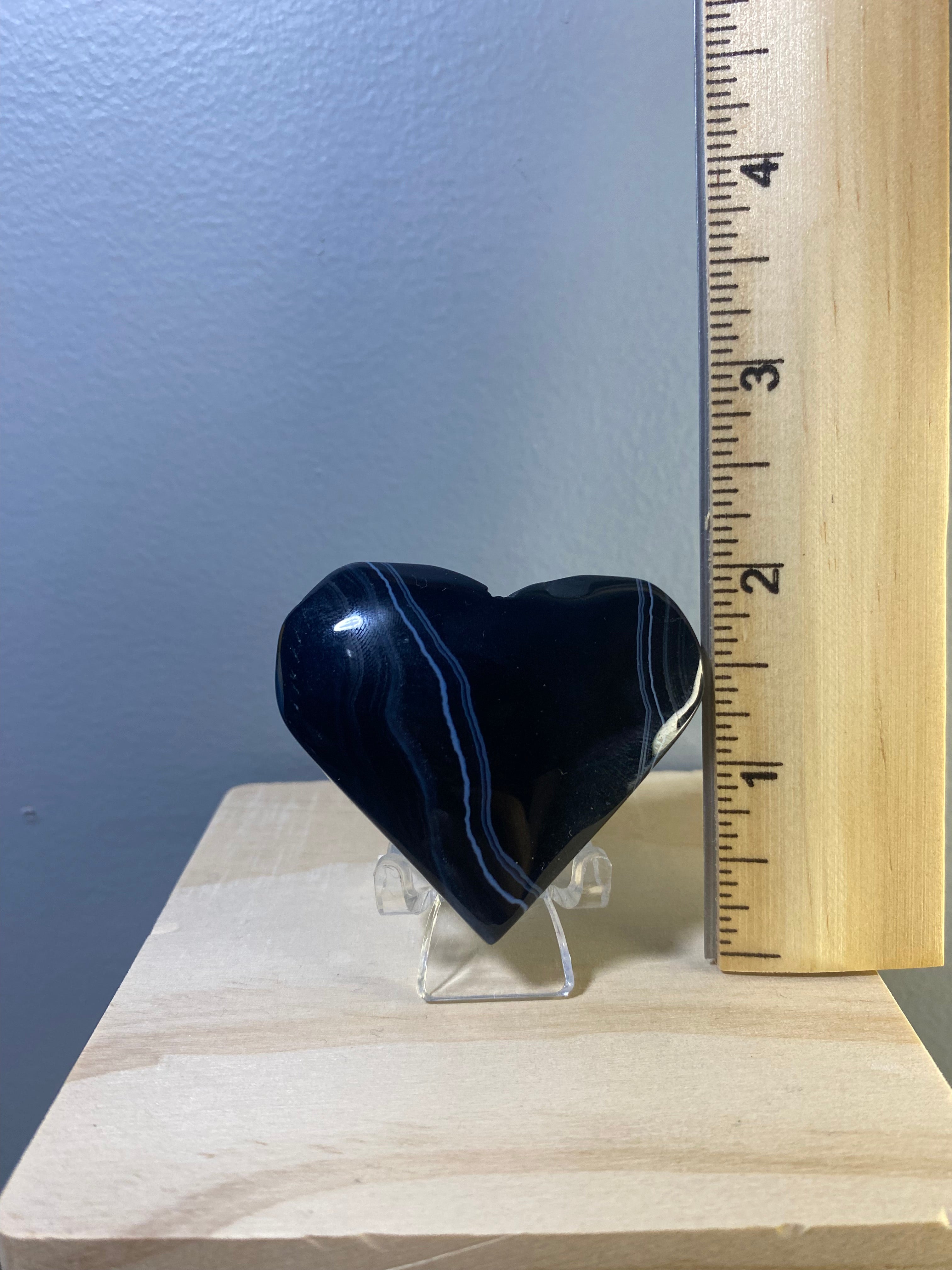 Black Sardonyx Heart
