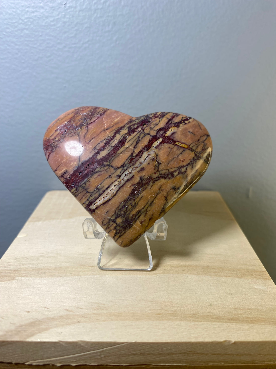 Mookaite Puffy Heart