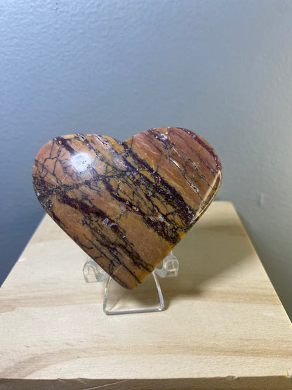 Mookaite Puffy Heart