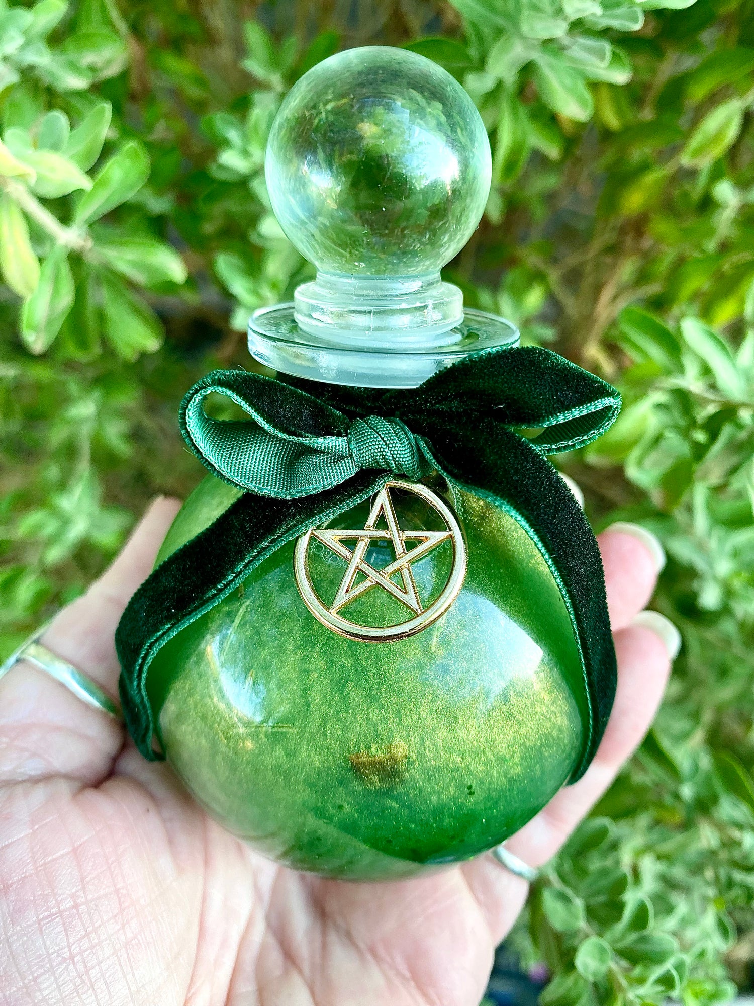 Abundance oil potion spell bottle