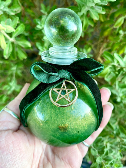 Abundance oil potion spell bottle