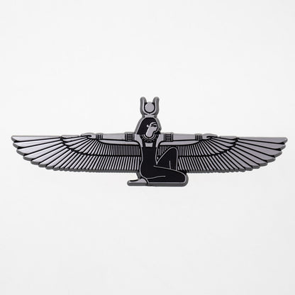 Winged Isis Goddess 3D Chrome-plated Emblem/Talisman