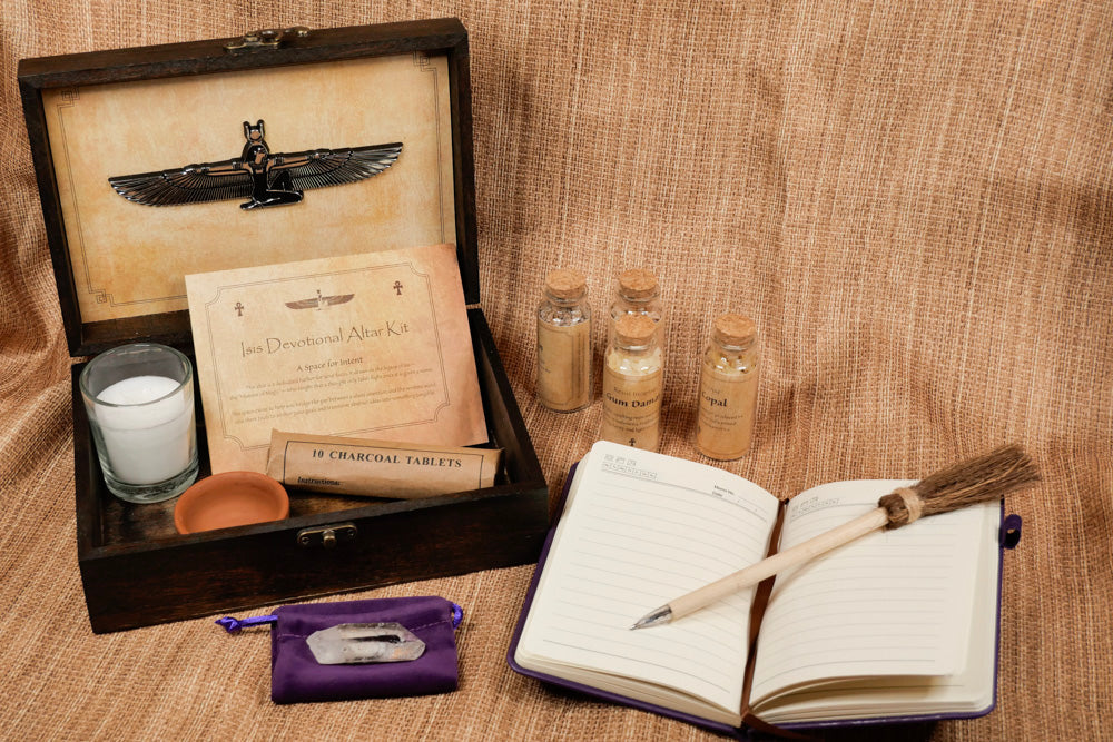 Isis Devotional Altar/Shrine &amp; Resin Incense Kit