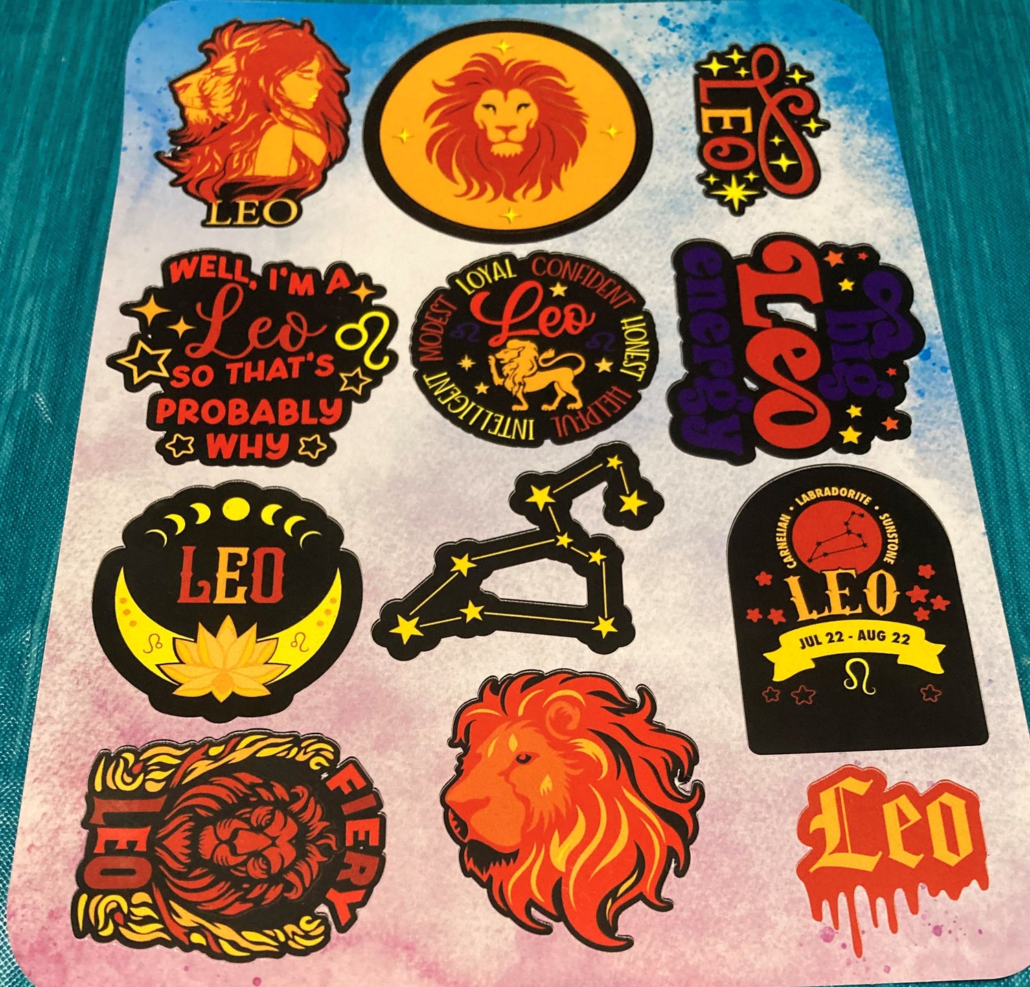 Handmade Astrological Sticker Packs