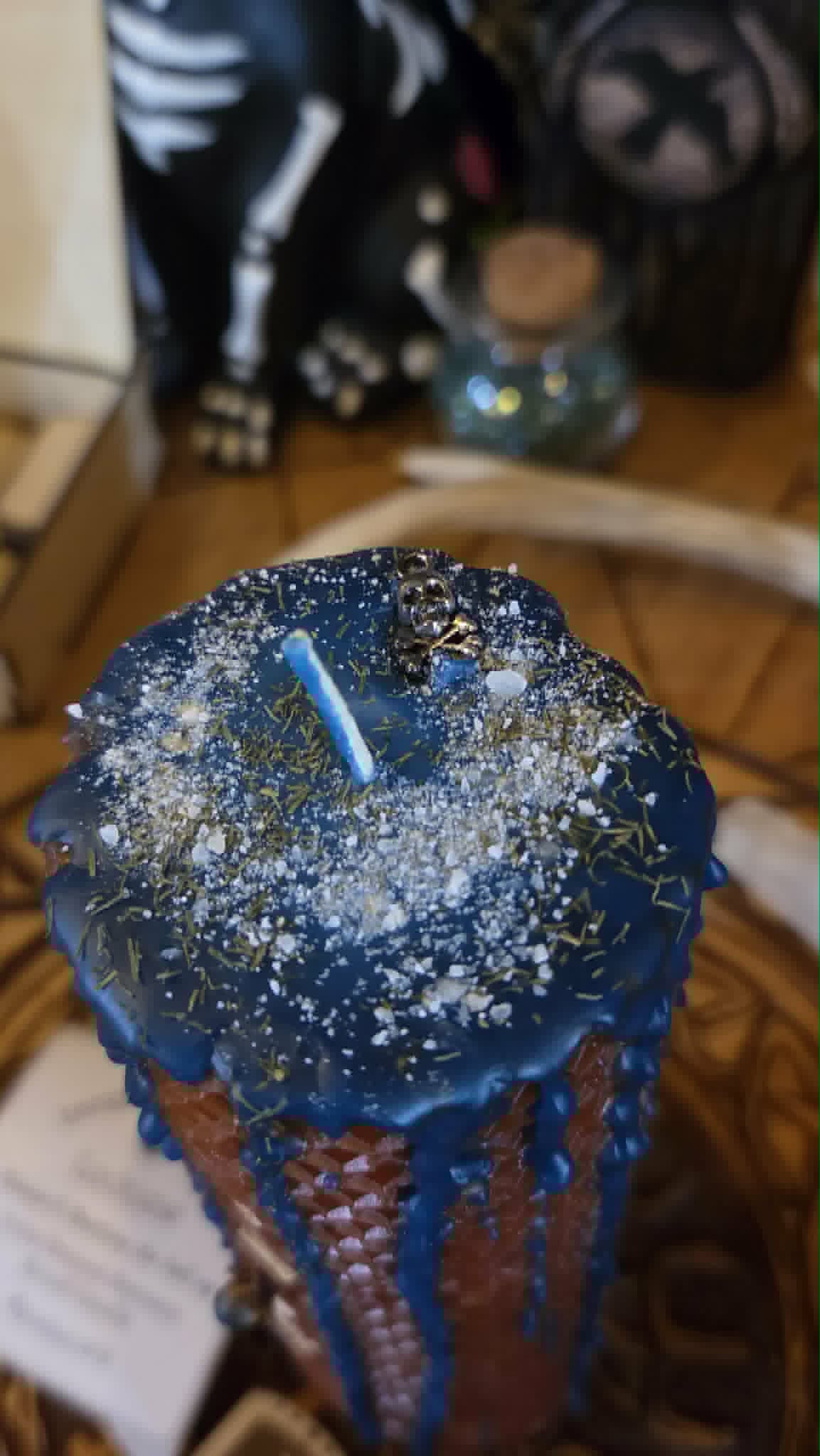 Lockjaw Seidr Beeswax Spell Candle - A Flame for Silence, Restriction, and the Ending of Harmful Speech