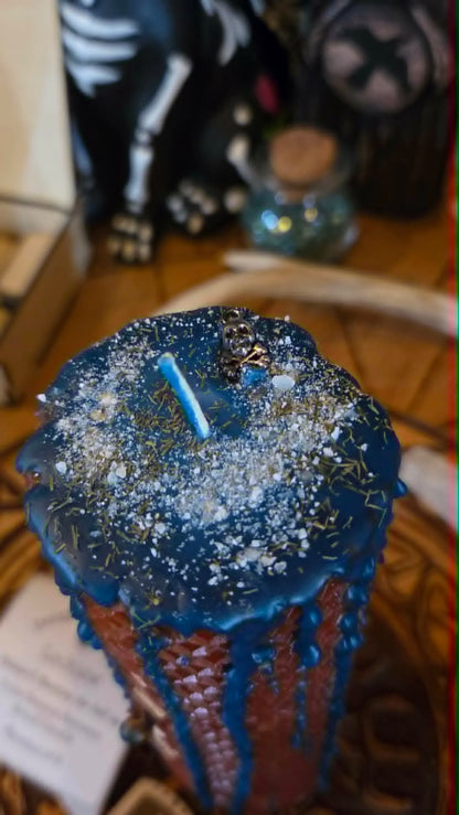 Lockjaw Seidr Beeswax Spell Candle - A Flame for Silence, Restriction, and the Ending of Harmful Speech