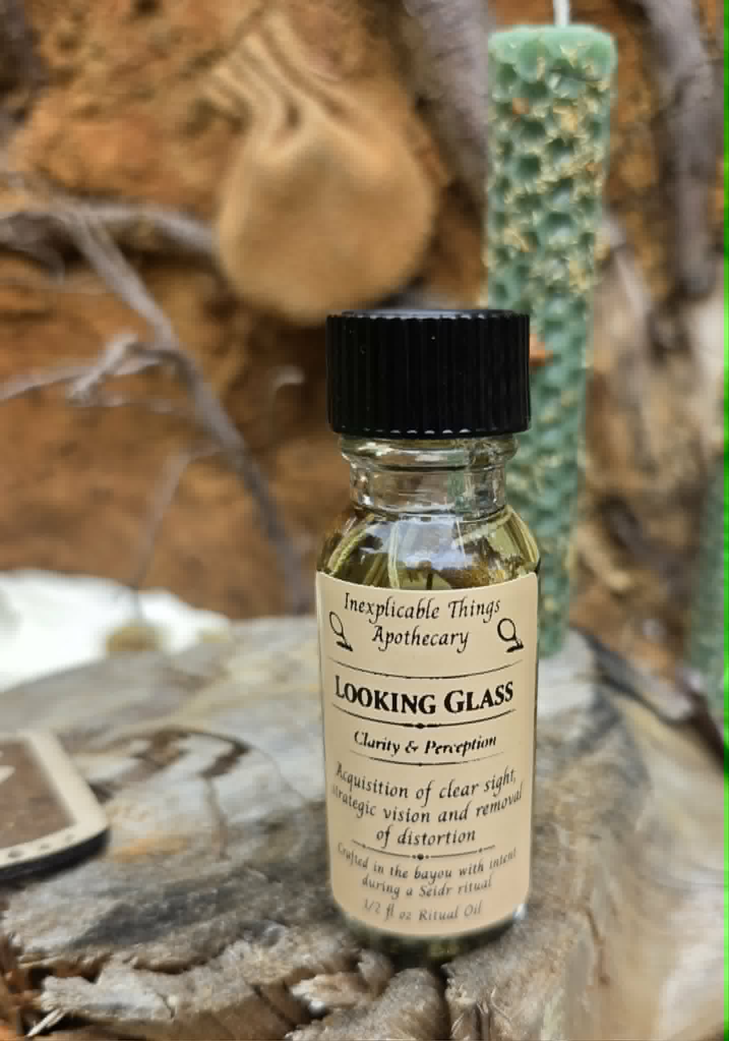 🪞 LOOKING GLASS - Seidr Ritual Oil of Sight, Clarity &amp; Revealed Truth