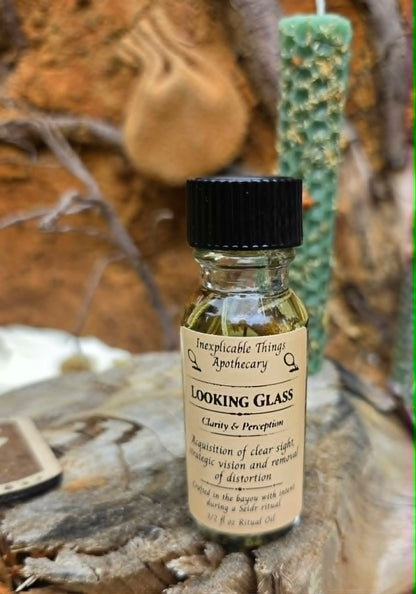 🪞 LOOKING GLASS - Seidr Ritual Oil of Sight, Clarity &amp; Revealed Truth