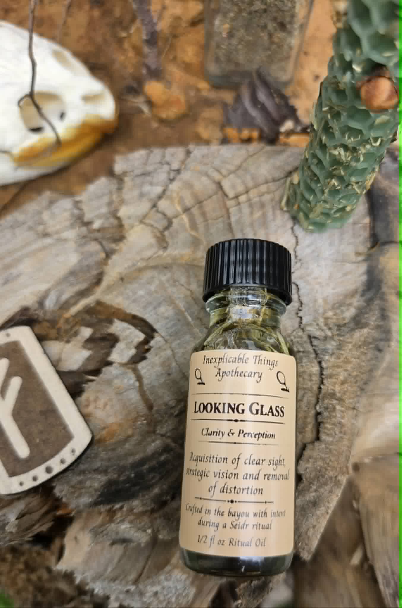 🪞 LOOKING GLASS - Seidr Ritual Oil of Sight, Clarity &amp; Revealed Truth