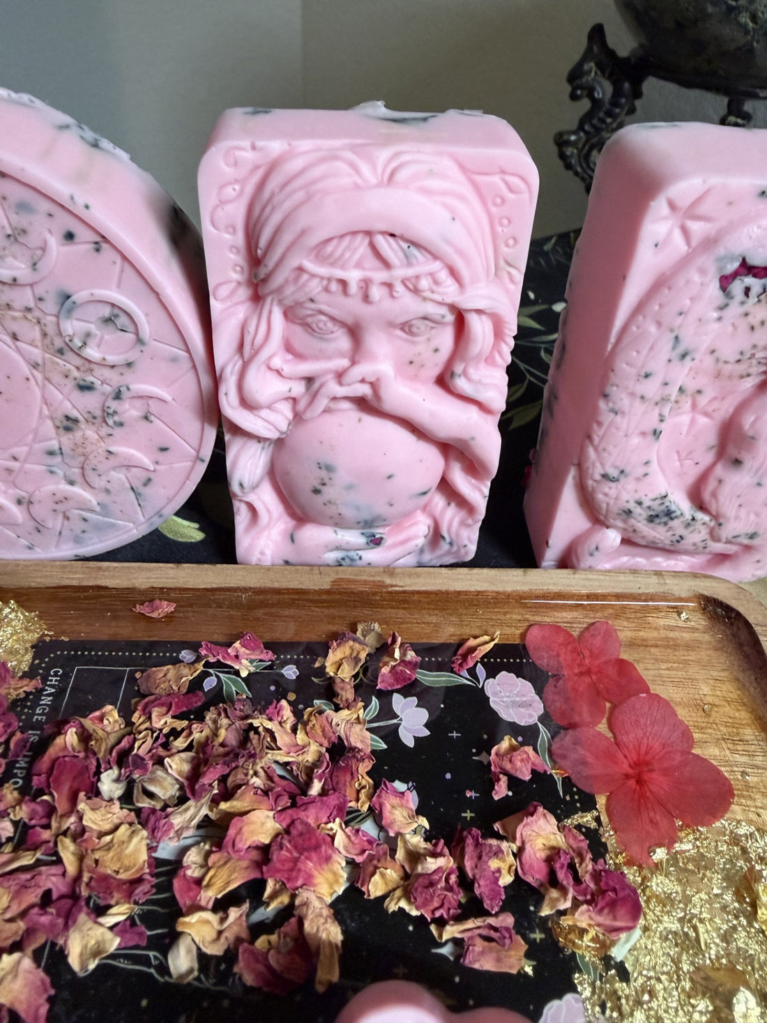 🔮 Love &amp; Attraction Crystal Ball Goat Milk Soap ✨