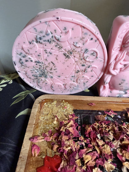 🌙 Love &amp; Attraction Moon Phase Goat Milk Soap ✨