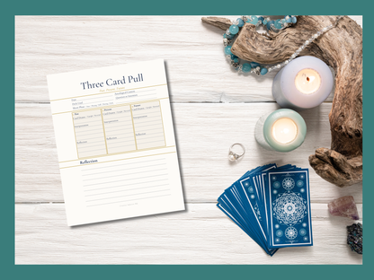 Tarot &amp; Oracle Spread Pages — Printable Journal Pages for Divination Practice