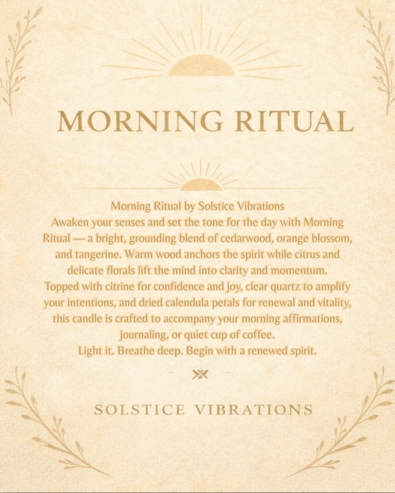 Morning Ritual Candle 4oz