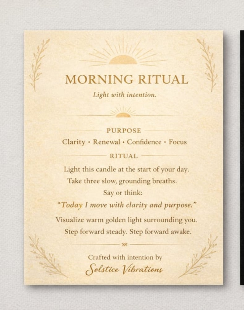 Morning Ritual Candle 4oz