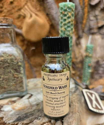 NINEFOLD WASH  Seiðr Ritual Oil of Cleansing &amp; Severing
