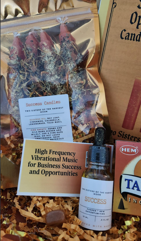 Success Candle Magick Ritual - Attract Job Opportunities &amp; New Business Success - Spell Candles and Ritual Oil Kit