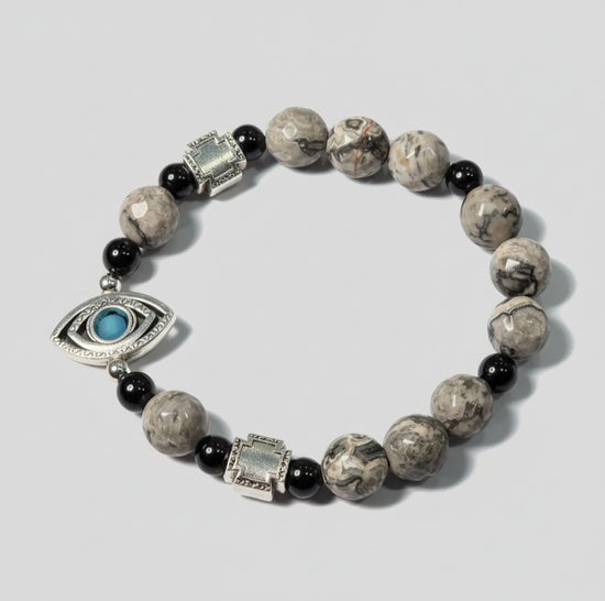 Black Tourmaline/ Map Stone/ Evil Eye