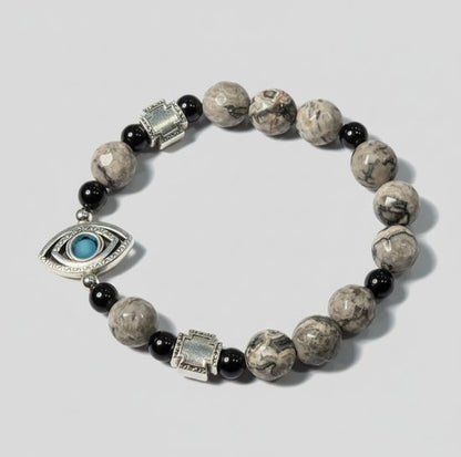 Black Tourmaline/ Map Stone/ Evil Eye