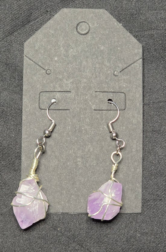 Amethyst Point Earrings
