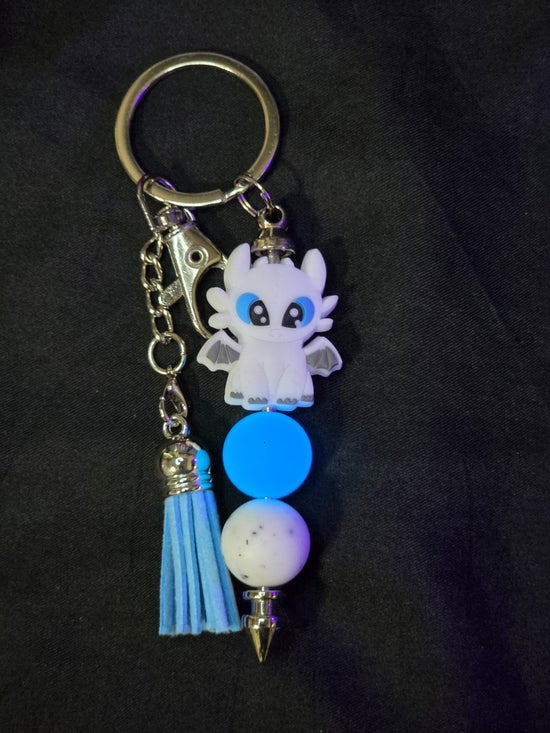 Dragon Keychain with Luminous Beads