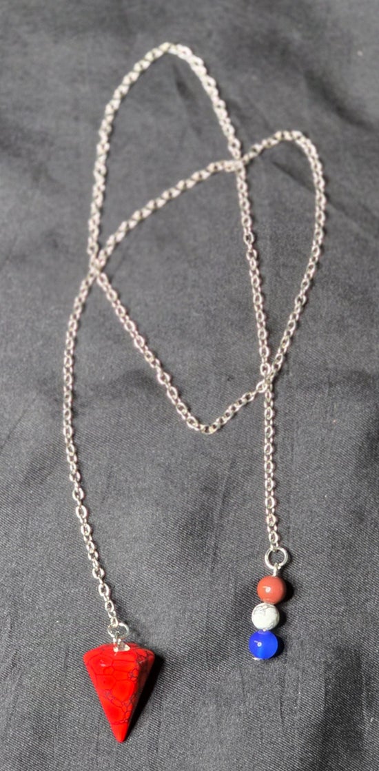 Red Howlite Pendulum