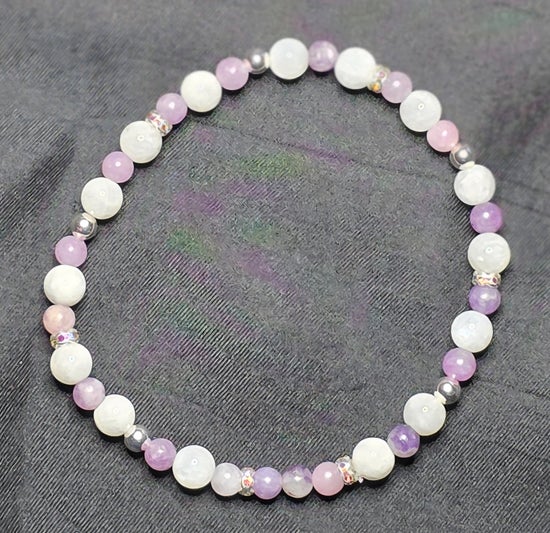 Lepidolite/ White Moonstone