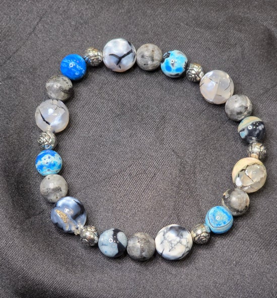 Blue Fire Agate/ Dragon Vein Agate/ Labradorite