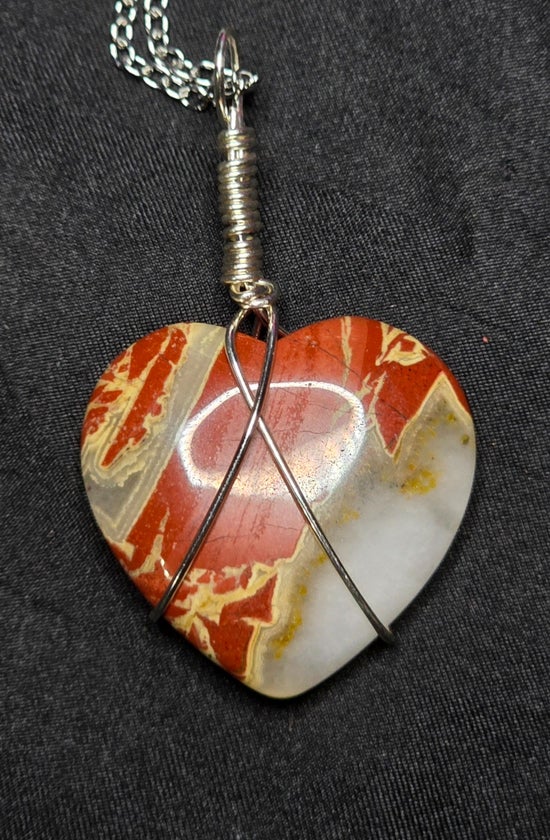 Sardonyx Heart Necklace
