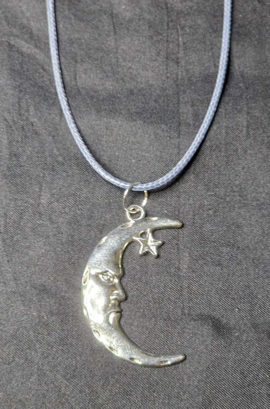 Moon and Star Necklace