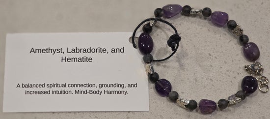 Amethyst/ Hematite/ Labradorite