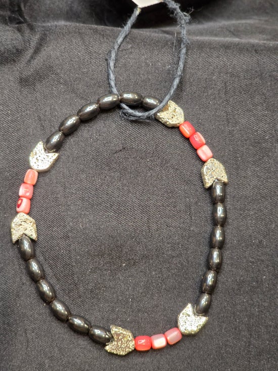 Coral/ Hematite