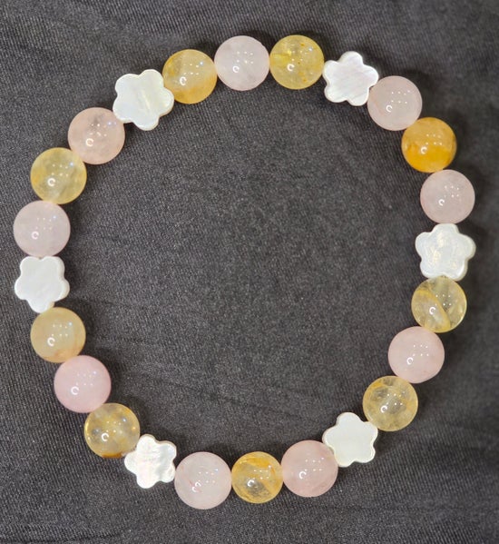 Golden Healer Quartz/ Rose Quartz/ Shell