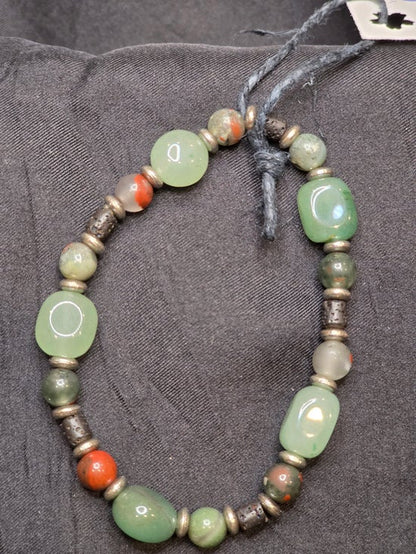 Bloodstone/ Green Aventurine/ Lava Rock