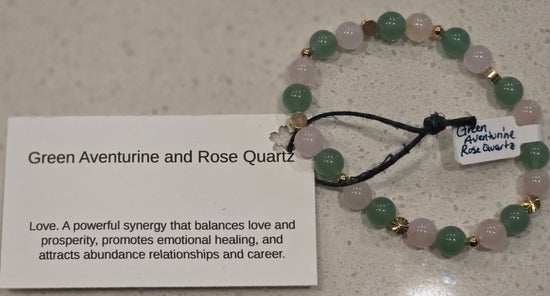 Green Aventurine/ Rose Quartz