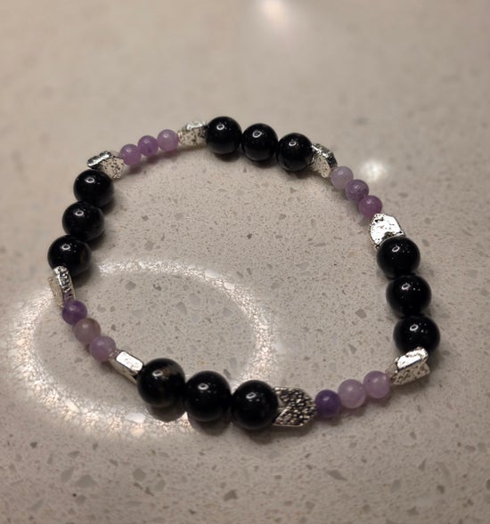 Black Tourmaline/ Lepidolite