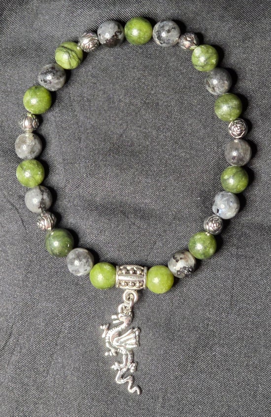 Green Jade/ Labradorite