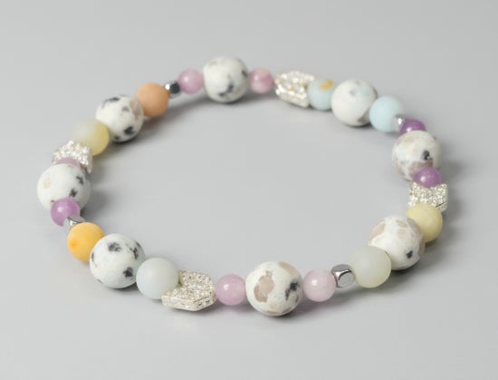 Amazonite/ Kiwi Jasper/ Lepidolite