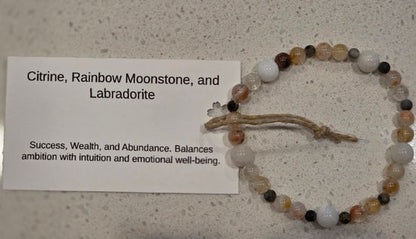 Citrine/ Labradorite/ Rainbow Moonstone