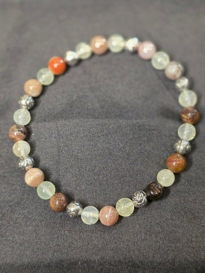 Petrified Wood/ Prehnite