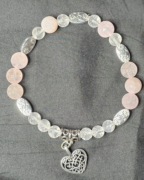 Clear Quartz/ Rose Quartz