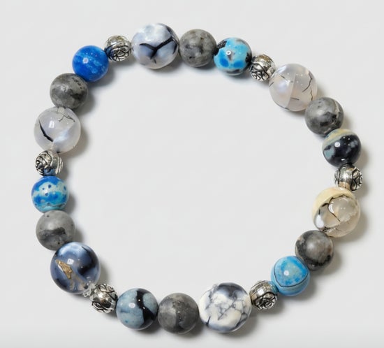 Blue Fire Agate/ Dragon Vein Agate/ Labradorite